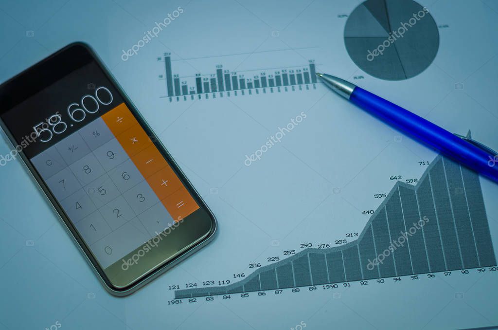 Report con grafici e dati su schermo